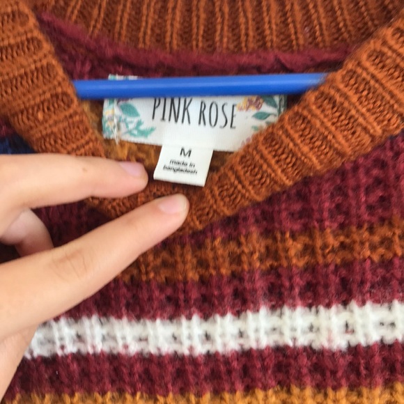 cable knit striped sweater - Picture 3 of 3